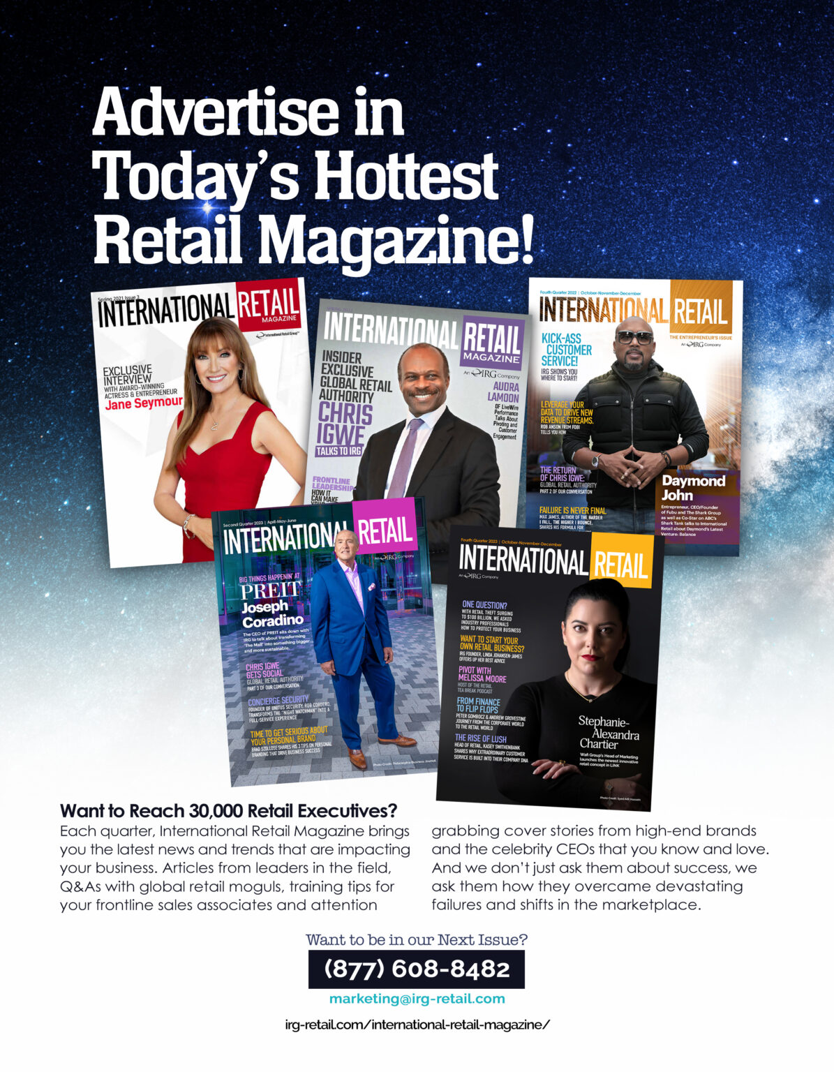 Want to Advertise in Today's Hottest Retail Magazine?