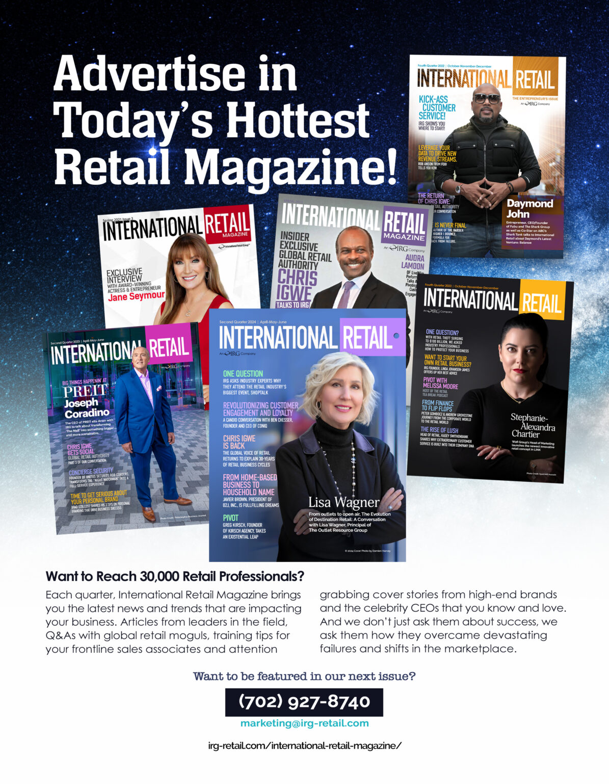 Advertise in Retail's Hottest Magazine: International Retail!