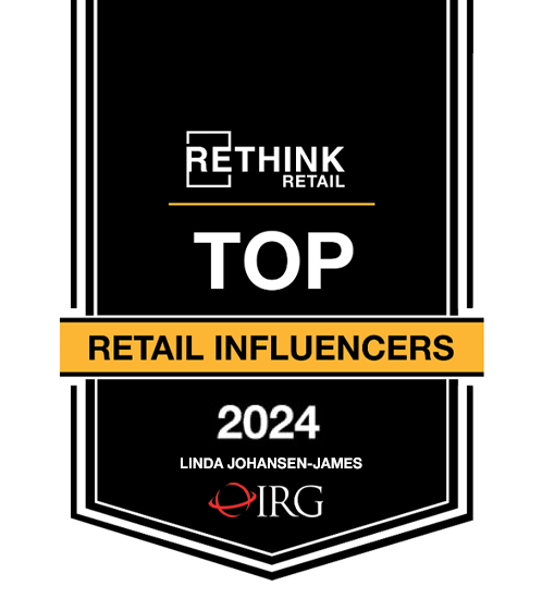 Linda Johansen-James wins the Rethink Retail Top Retail Experts Award for 2024