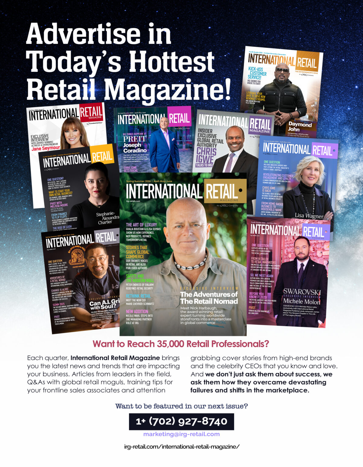 Advertise in today's hottest Retail Magazine: International Retail Magazine!